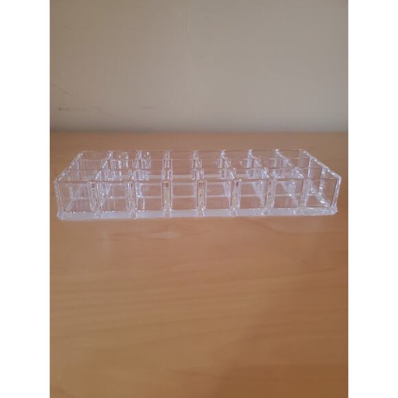 Clear Acrylic 24 Grid Slots Cosmetic Lipstick Display Organizer - Picture 3 of 4